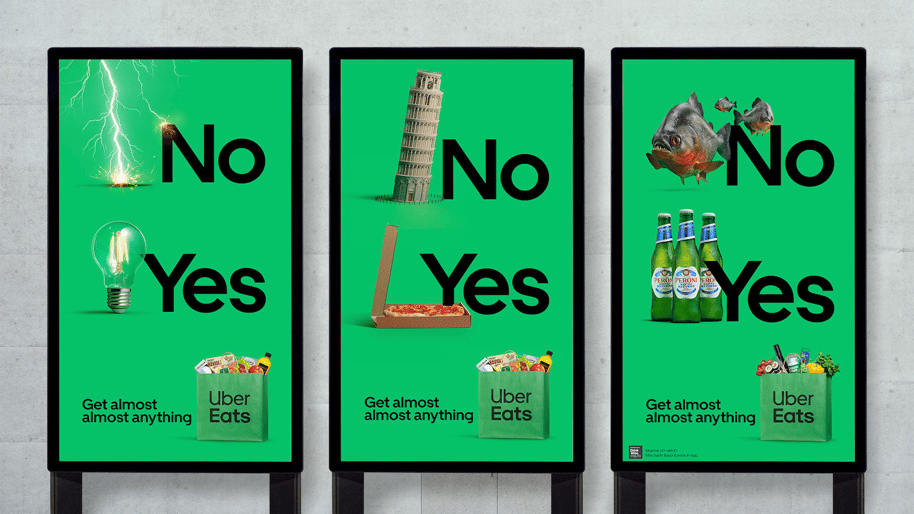 Picture of Uber Eats outdoor campaign
